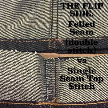 Flat Felled Seam - Selvedge Denim Jeans